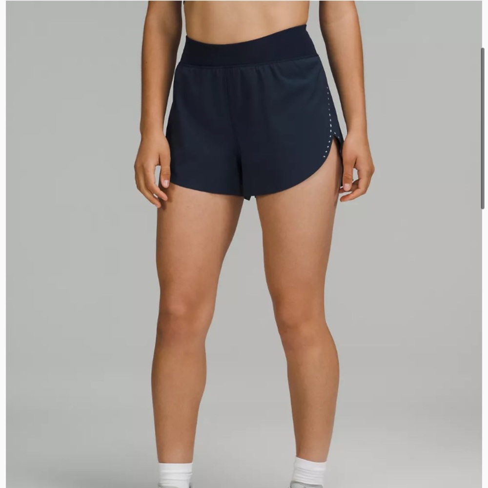 lululemon Fast and Free Navy 3” Shorts